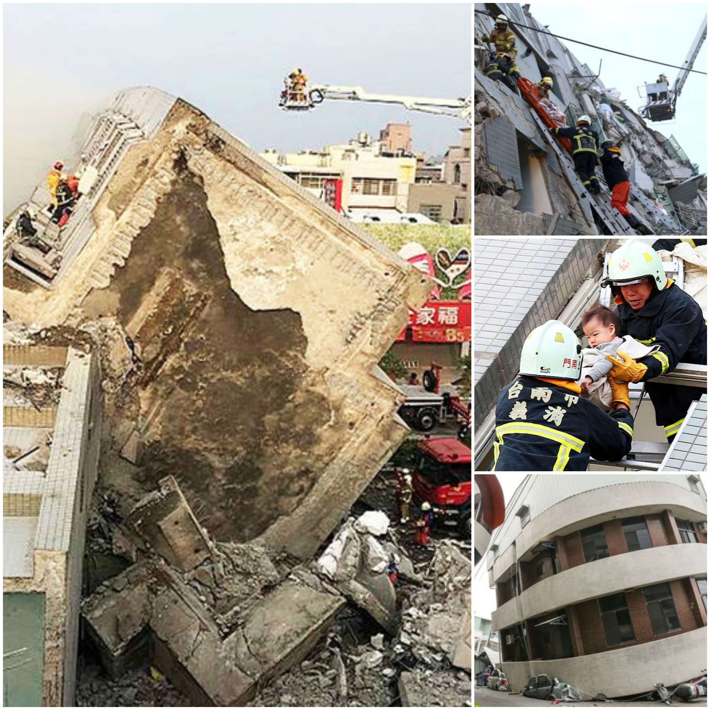 Three dead as buildings collapse after 'enormous' 6.4 magnitude Taiwan earthquake