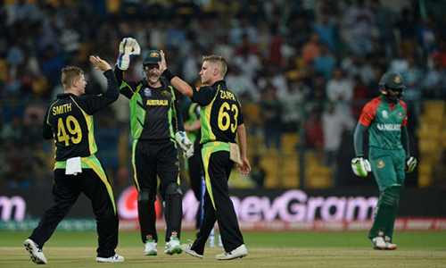 Khawaja guides Australia to three-wicket win over Bangladesh