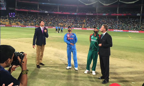 Bangladesh win toss, put India in to bat in World T20