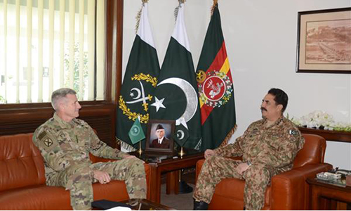 COAS General Raheel Sharif, US Commander General Nicholson discuss regional security