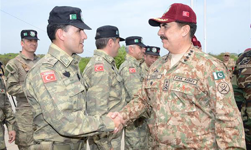COAS General Raheel Sharif witnesses Pak-Turkey joint exercise