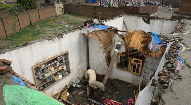 Four die in roof collapse after heavy rains in Charsadda