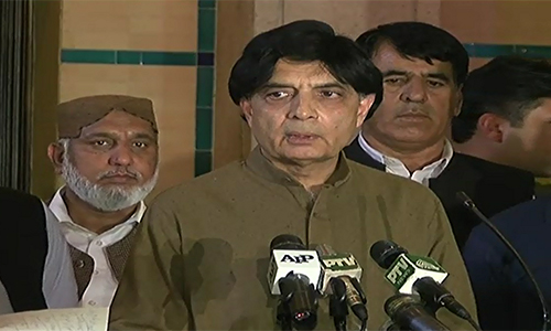 Operation to be launched today if dialogues failed, says Ch Nisar