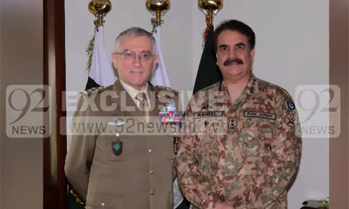 Chief of Italian Defence General Staff Claudio Graziano calls on COAS General Raheel Sharif