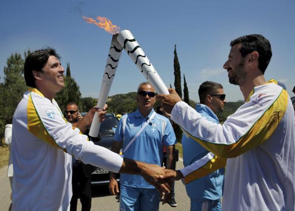 Rio Games countdown starts with Olympia torch lighting
