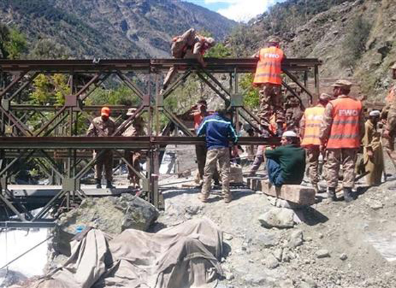 125km of Karakoram Highway destroyed by rains restored: ISPR