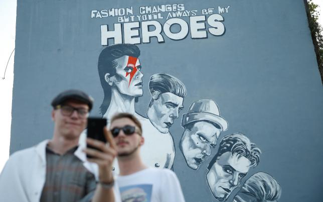Bosnia pays tribute to David Bowie with vast mural