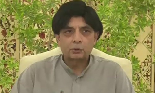 Ch Nisar holds important meeting in Karachi today