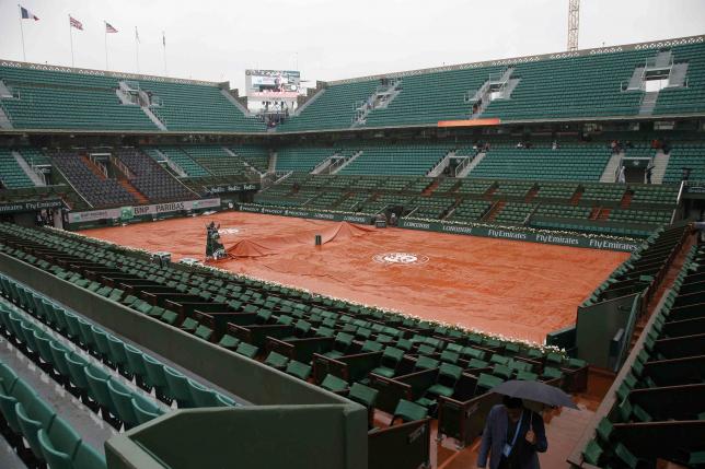 Rain wipes out day's play at French Open; first washout since 2000