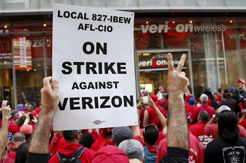 Verizon strike seen lowering US May payrolls by 35,000 jobs
