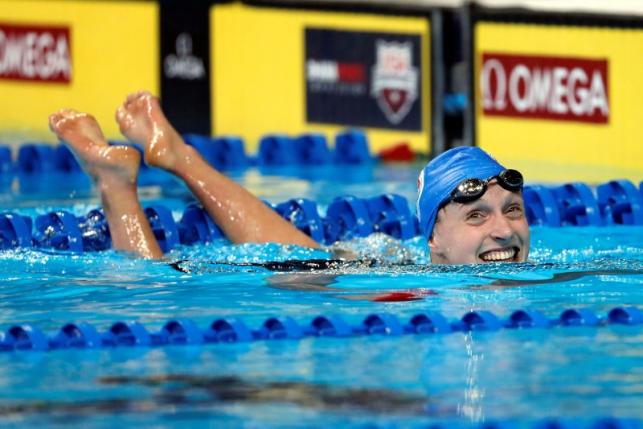 Ledecky delivers win but no world record