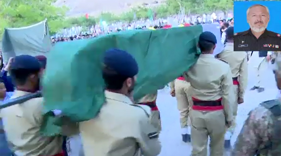 Martyred Major Ali Jawad Khan laid to rest with full military honours in Quetta