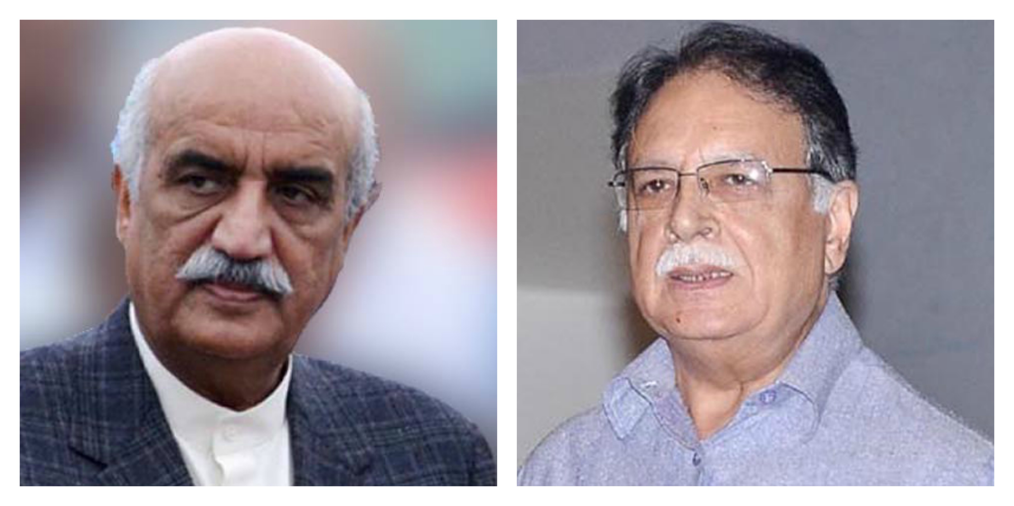 Pervaiz Rashid calls on Khurshid Shah; discusses appointment of ECP members