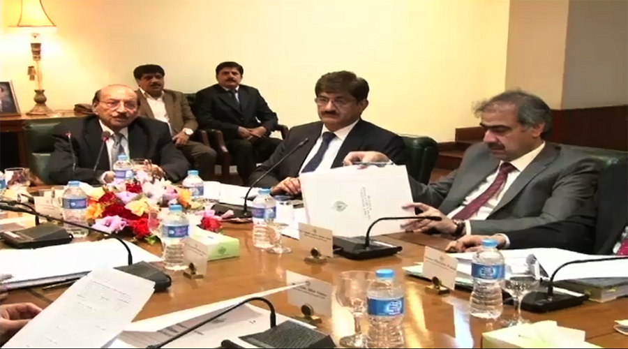 Sindh Apex Committee discusses law & order in Karachi