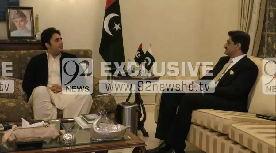 Bilawal Bhutto Zardari meets newly-elected Sindh CM Murad Ali Shah