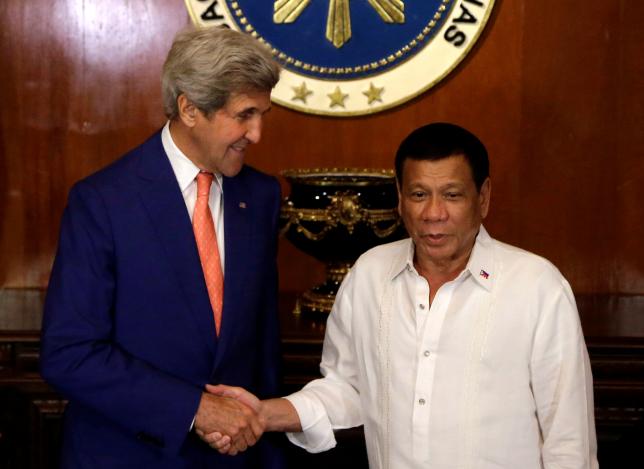 Kerry to meet Philippines' Duterte on cooperation, China talks