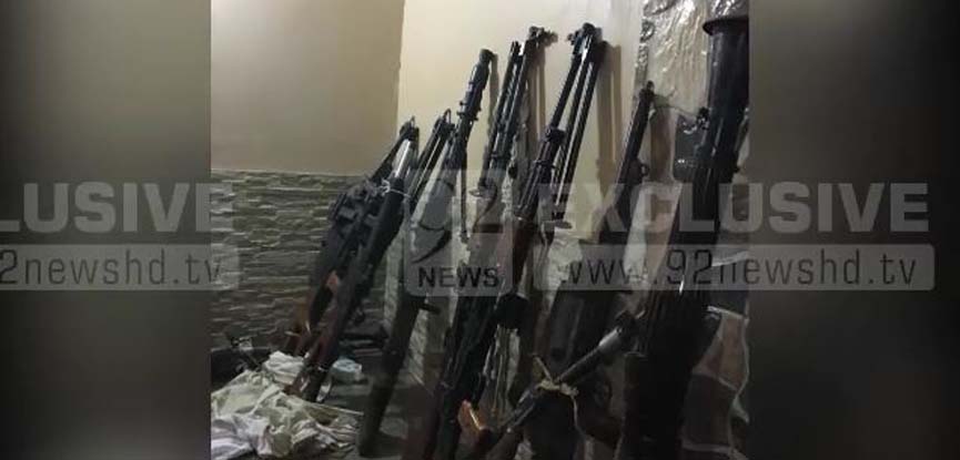 Huge cache of arms recovered in Karachi