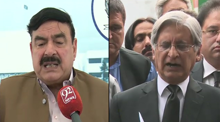 Panama Leaks: Sheikh Rashid, Aitzaz Ahsan discuss anti-govt movement