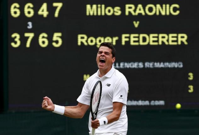 Raonic ends Federer's run to reach first major final