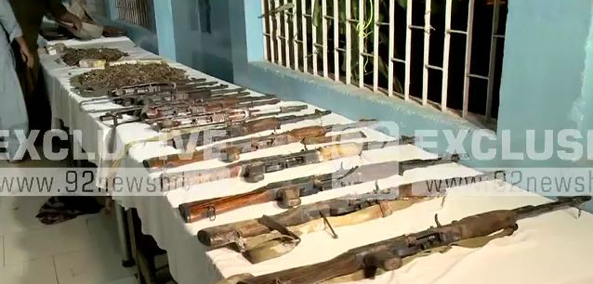 Huge cache of arms seized in Karachi
