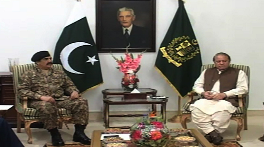 COAS Gen Raheel Sharif calls on PM Nawaz