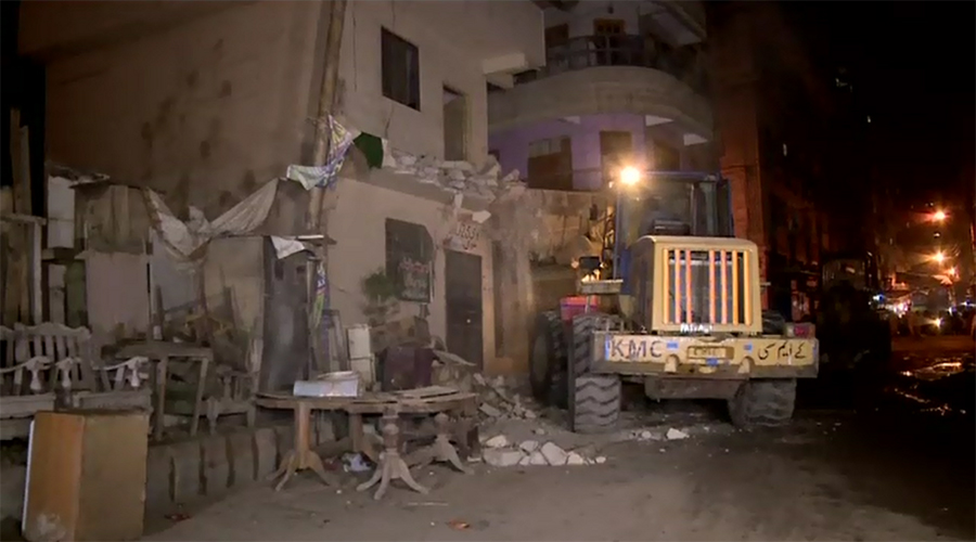Two more MQM offices in Karachi demolished