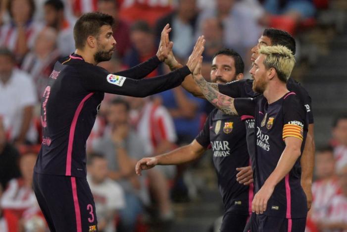 Rakitic header earns Barca victory in Bilbao
