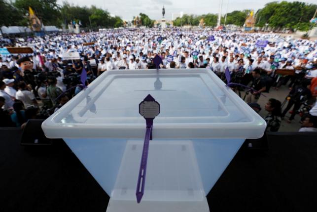 Thousands gather in Bangkok urging Thais to vote in their 'big day'