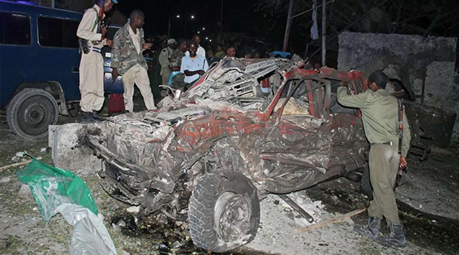 Car bomb kills five soldiers outside Somali president's palace: police