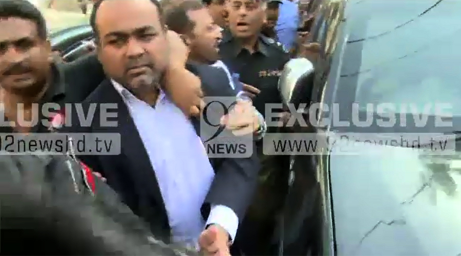 SSP Rao Anwaar arrests MQM leader Kh Izharul Hassan
