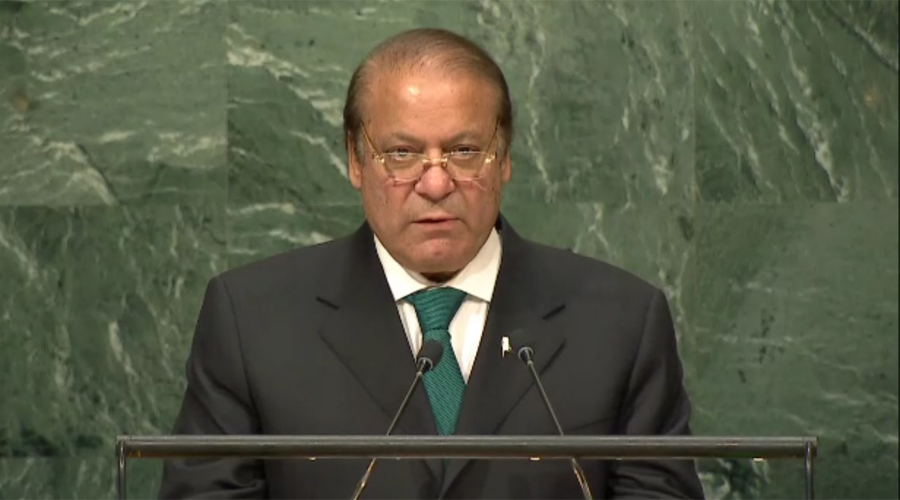 Prime Minister Nawaz Sharif addresses UN General Assembly