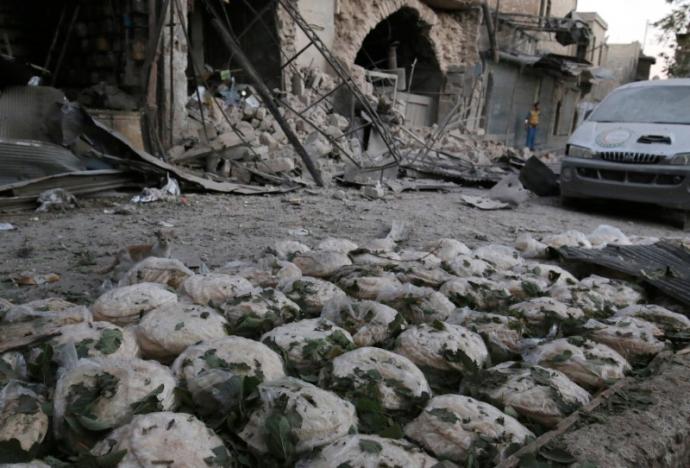 Aleppo bombardments hit bakery, hospital