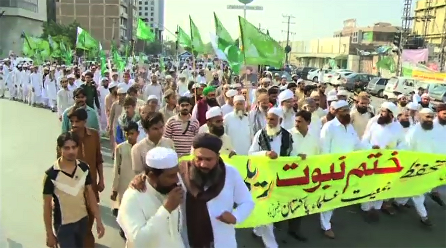 Rallies taken out on Youm-e-Tahaffuz-e-Khatm-e-Nabuwat across country