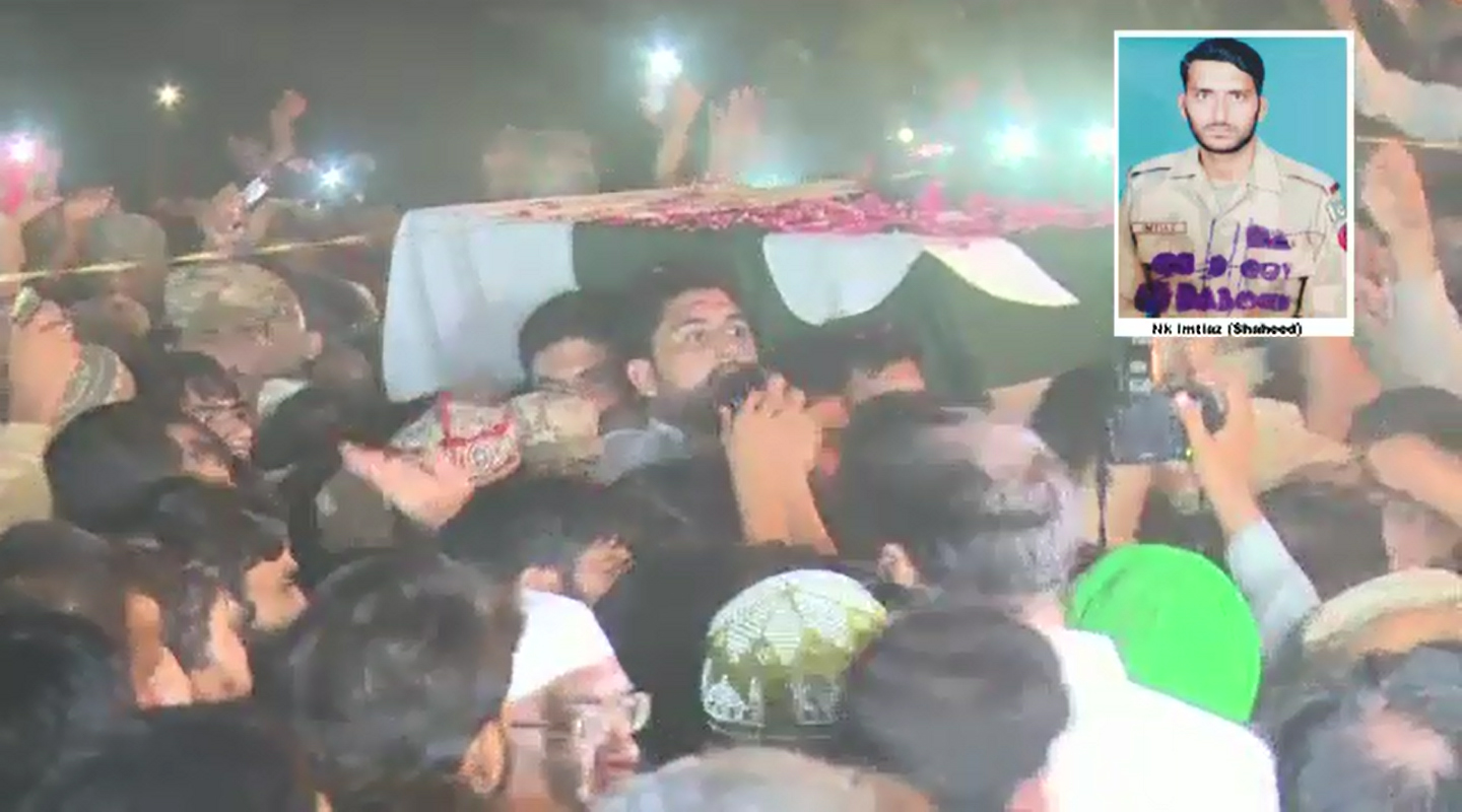 Martyred Naik Imtiaz laid to rest with full military honours in Faisalabad