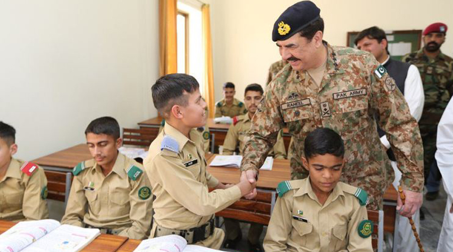 COAS General Raheel Sharif inaugurates cadet college in SWA