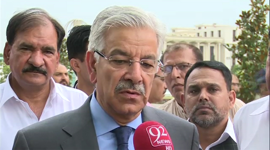Pervaiz Khattak wants to bring armed groups to Islamabad: Kh Asif