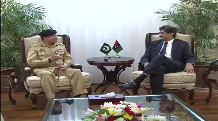 Sindh CM meets Karachi corps commander, discusses security situation