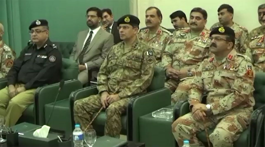 Karachi Corps Commander Lt Gen Naveed Mukhtar visits Rangers Headquarters