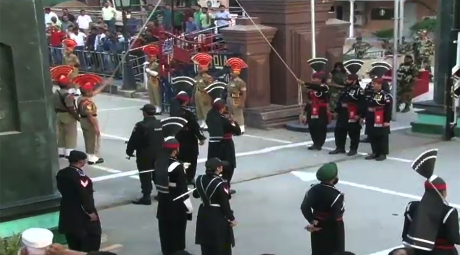 Impressive flag-lowering ceremony held at Wahga Border