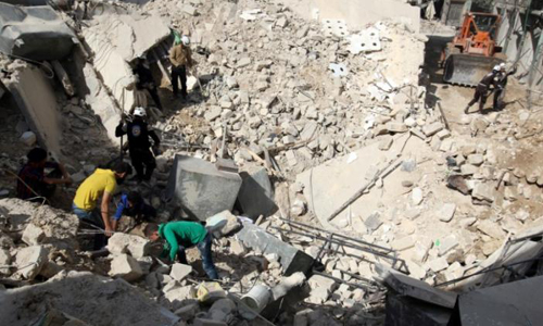 Russian jets resume heavy bombing of eastern Aleppo: rebels, monitor