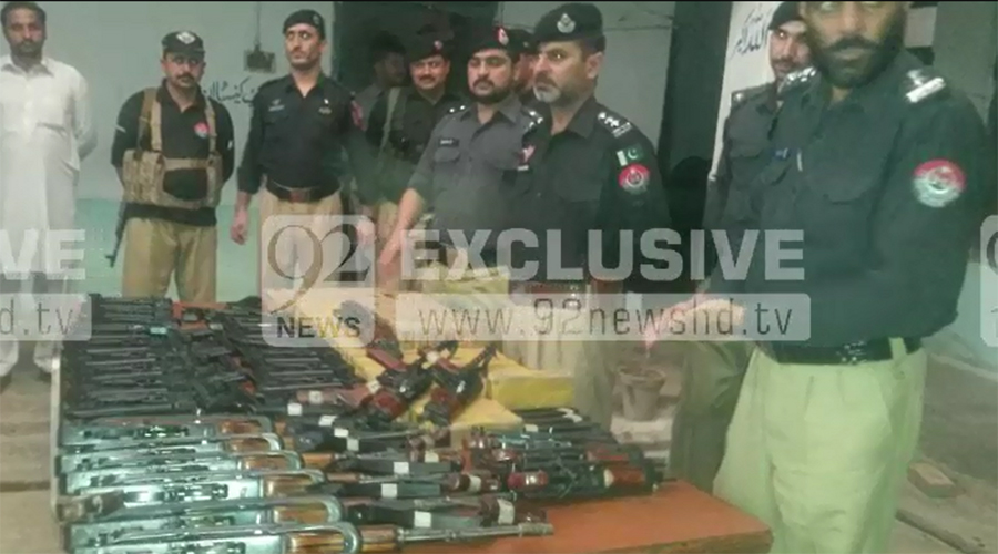 Car with weapons seized in Peshawar, man arrested