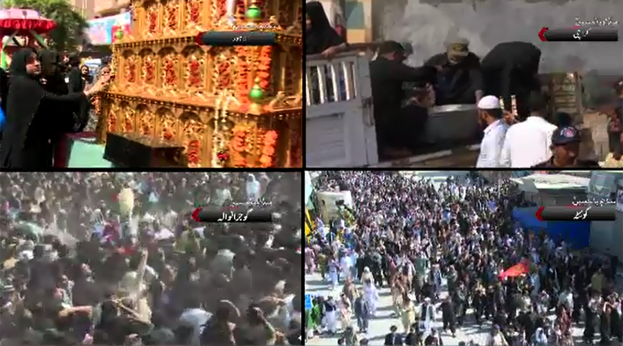 Mourning processions taken out amid tight security across country