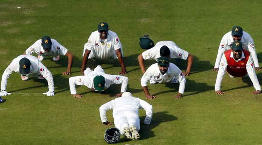 Green shirts barred from push-up celebrations