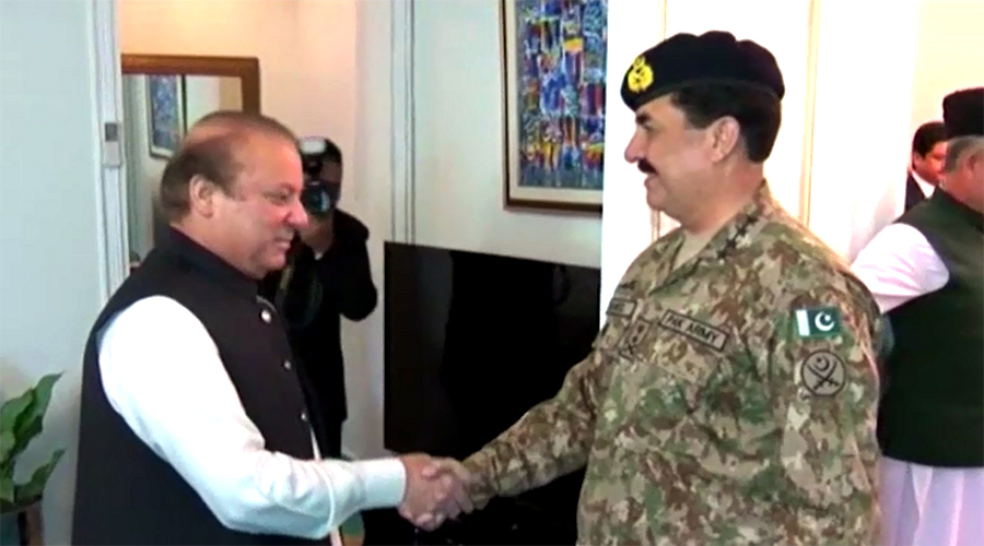 COAS Gen Raheel Sharif holds farewell meeting with PM Nawaz Sharif