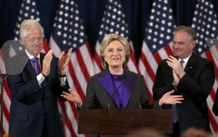 Clinton concedes election, urges open mind on Trump