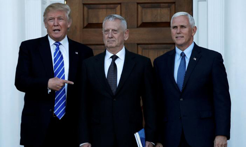 In weekend of deliberation, Mattis favored for Trump Pentagon chief