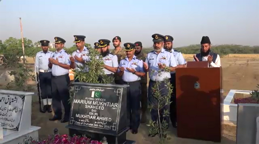 First death anniversary of 1st PAF martyred female pilot observed