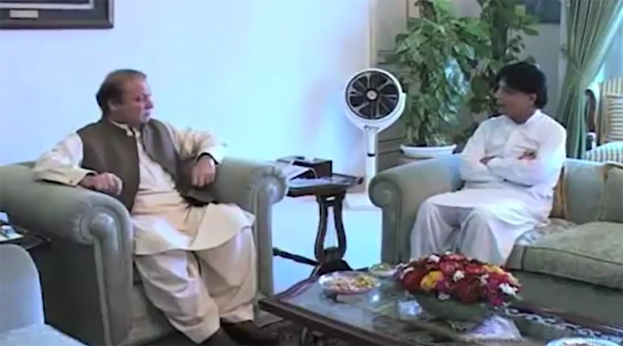 Interior Minister Ch Nisar calls on PM Nawaz Sharif