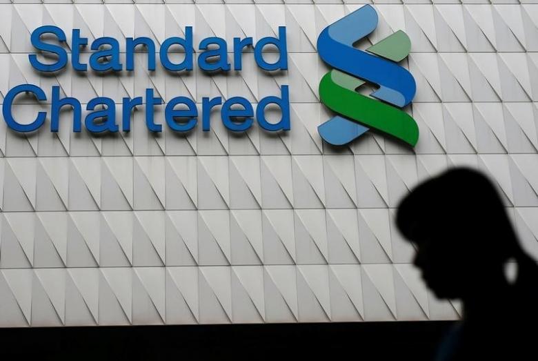 Shares of Standard Chartered in Hong Kong drop to two-week low