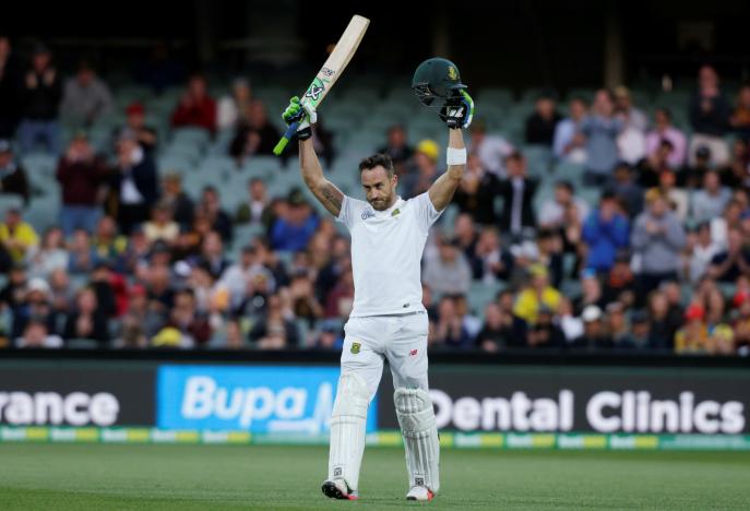 South Africa skipper Du Plessis hits defiant ton to silence Adelaide boos